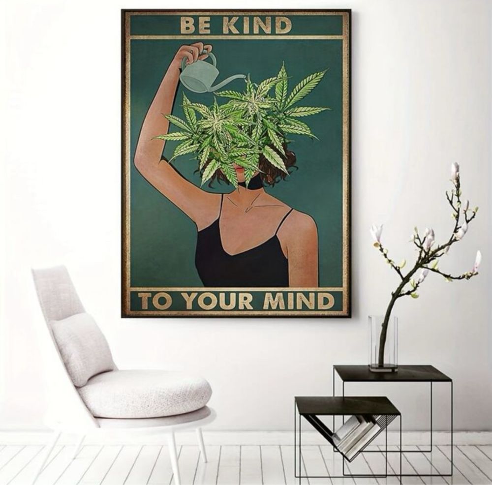 Wspaniały Plakat „Be Kind To Your Mind” - Zadbaj o Zdrowie Psychiczne!