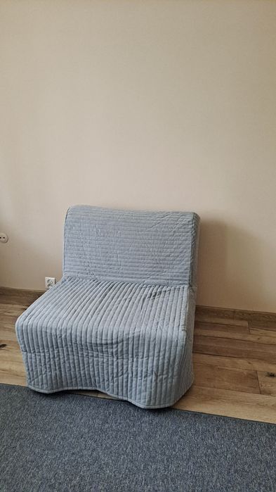 Ikea Lycksele fotele rozkładane j. szary kolor