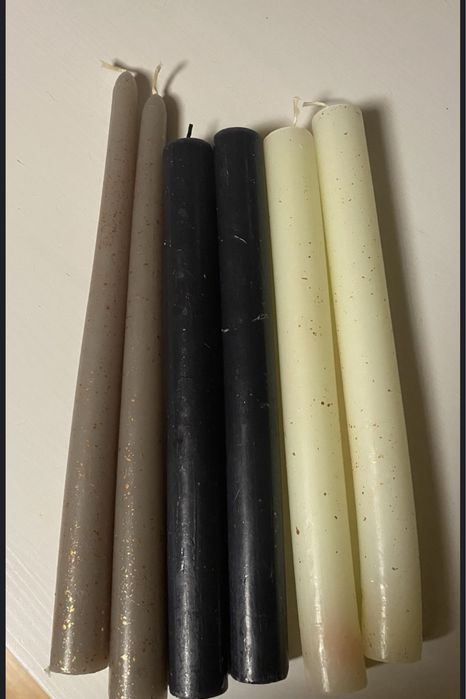 Świeczki długie do świecznika