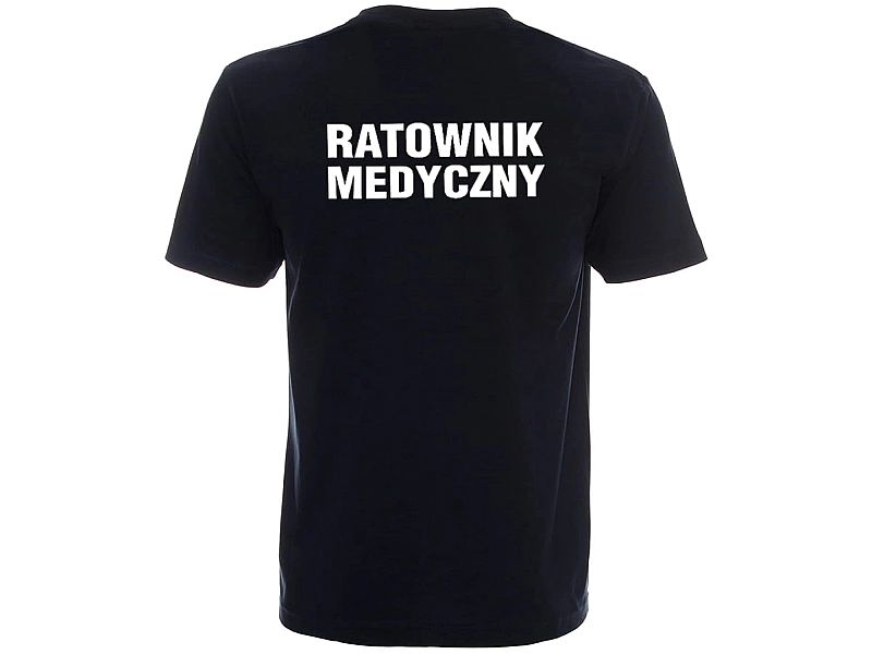 Koszulka męska RATOWNIK MEDYCZNY granatowa (XXL)
