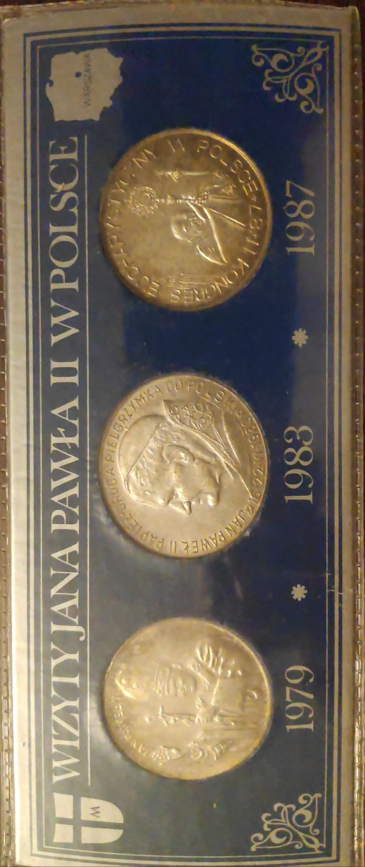 Kolekcja monet ,srebrzonych numizmatów.