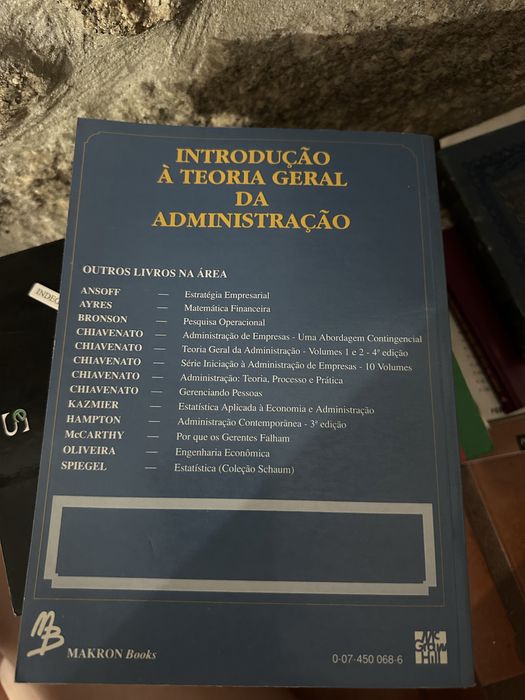 Livro Introdução à Teoria Geral da Administração Edição compacta de Idalberto Chiavenato