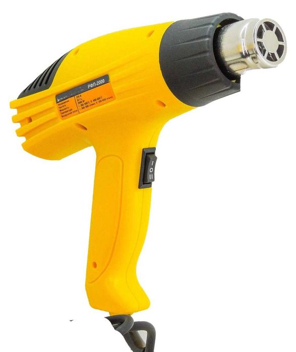 Фен промышленный 3000Вт Кейс С насадками Строительный Технический