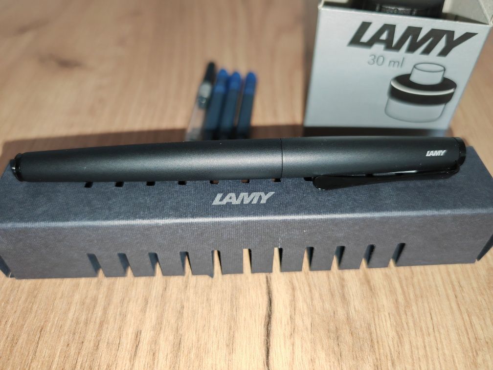 Pióro wieczne LAMY Studio Lx all Black stalówka F - NOWY zestaw!!