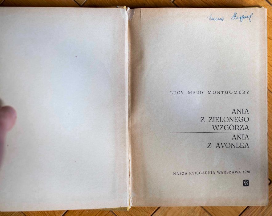 Ania z Zielonego Wzgórza Lucy Maud Montgomery Nasza Księgarnia 1970