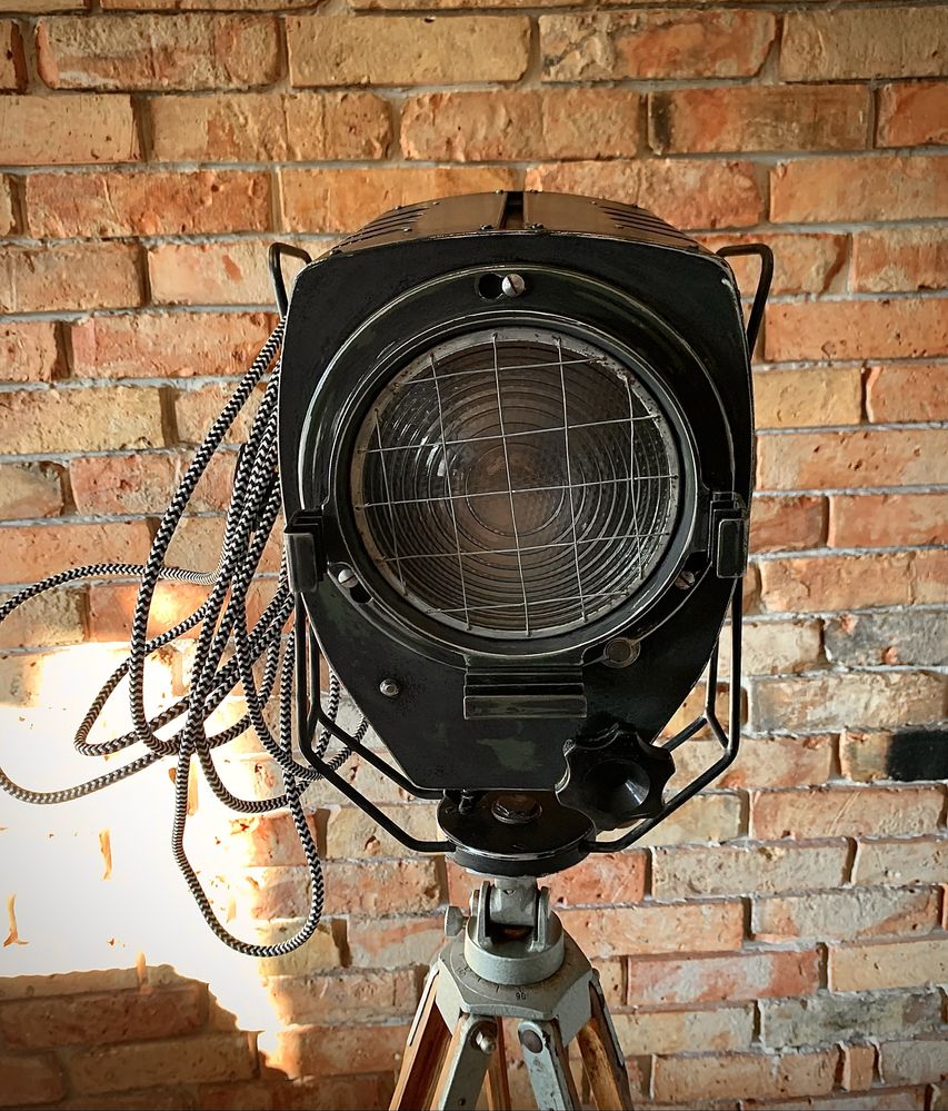 Lampa podlogowa Loft Vintage Industrial filmowa teatralna studyjna