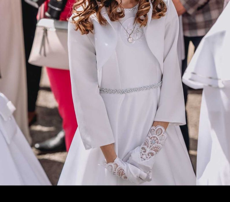 Biała sukienka komunijna