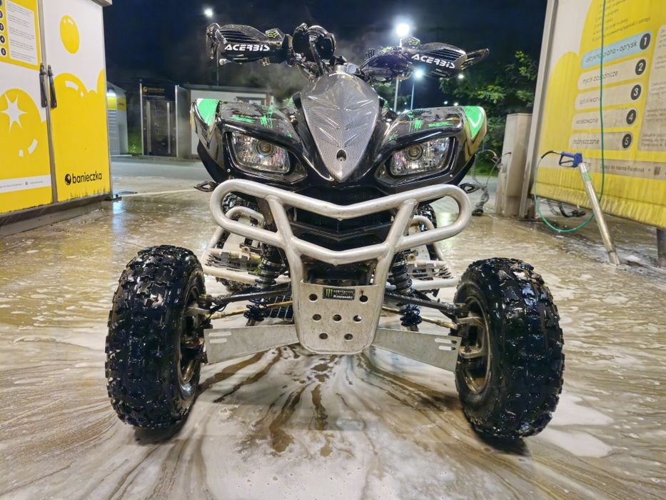 Kawasaki kfx700 v2 yoshimura ohlins stan bdb zamiana atv swap 4x4 oska