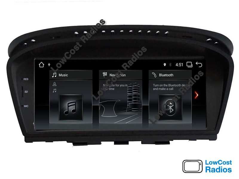 Auto Rádio GPS ANDROID BMW E60, E61, E90, E91 (Série 3 e 5) Wifi USB