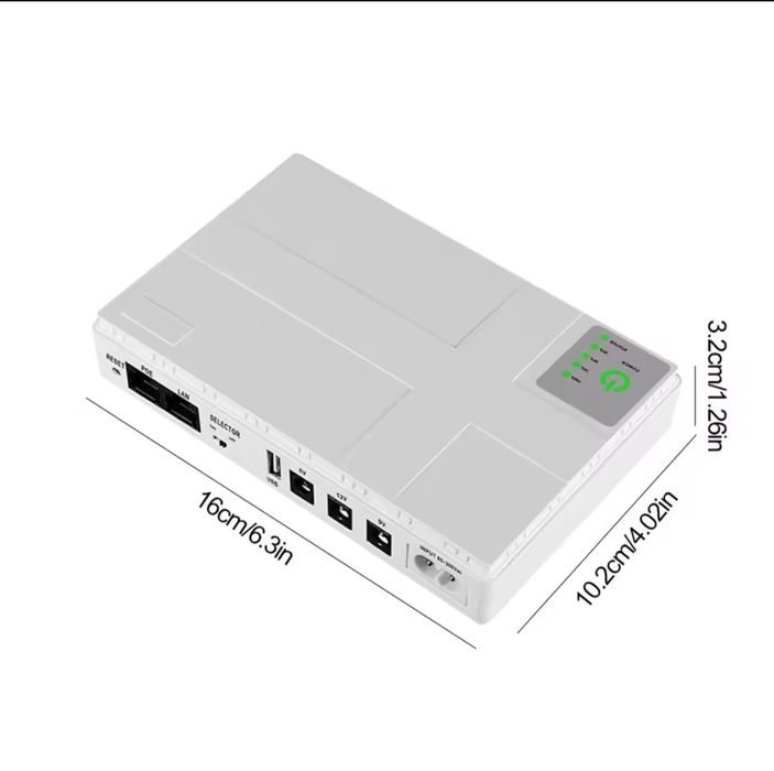 Очікуються! Нові mini UPS ДБЖ ИБП роутера DC1018P 8800 мАгод