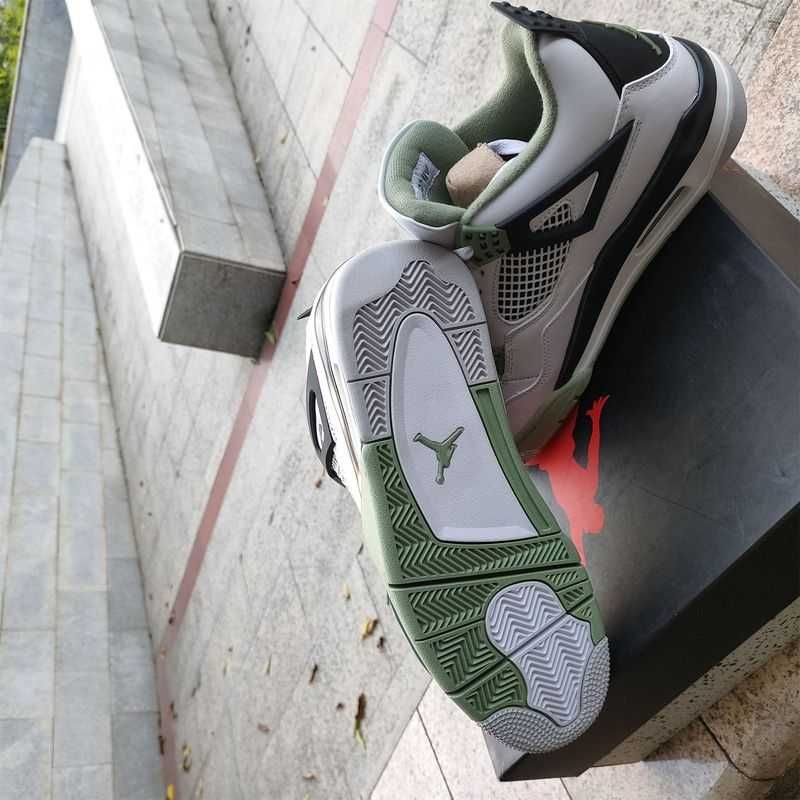 Nowość*NowyJordan4NikeAir4 GreenunisexTrampk 38