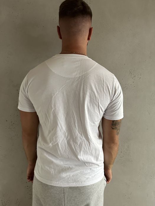 Bialy tshirt męski PP cyrkonie bluzka