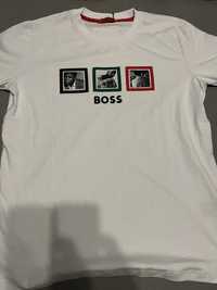 Koszulka Hugo Boss biała Muhammad Ali