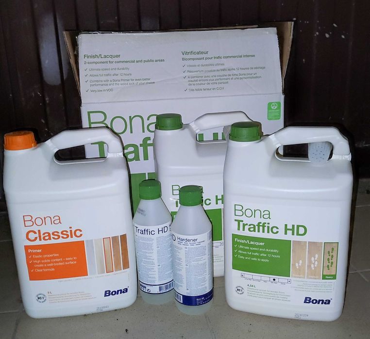 Zestaw do lakierowania: 2xLakier Bona Traffic HD + Bona Primer Classic