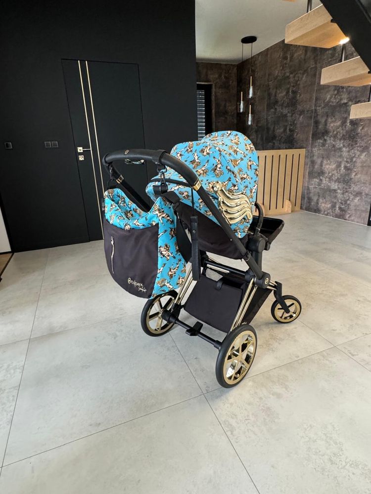 Cybex Priam 2.0 Jeremy Scott Cherubs Blue 3w1  ( cały zestaw )