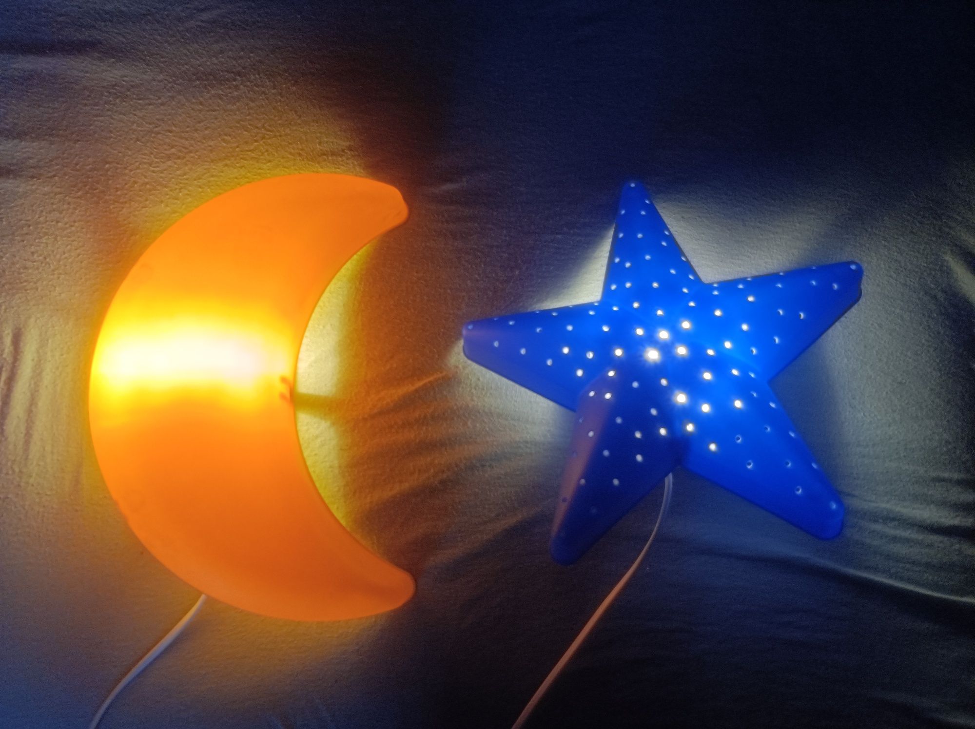 Lampki Ikea księżyc i gwiazda