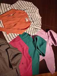 Paka Zara 122, bluza z kapturem, sweterek, sukienka