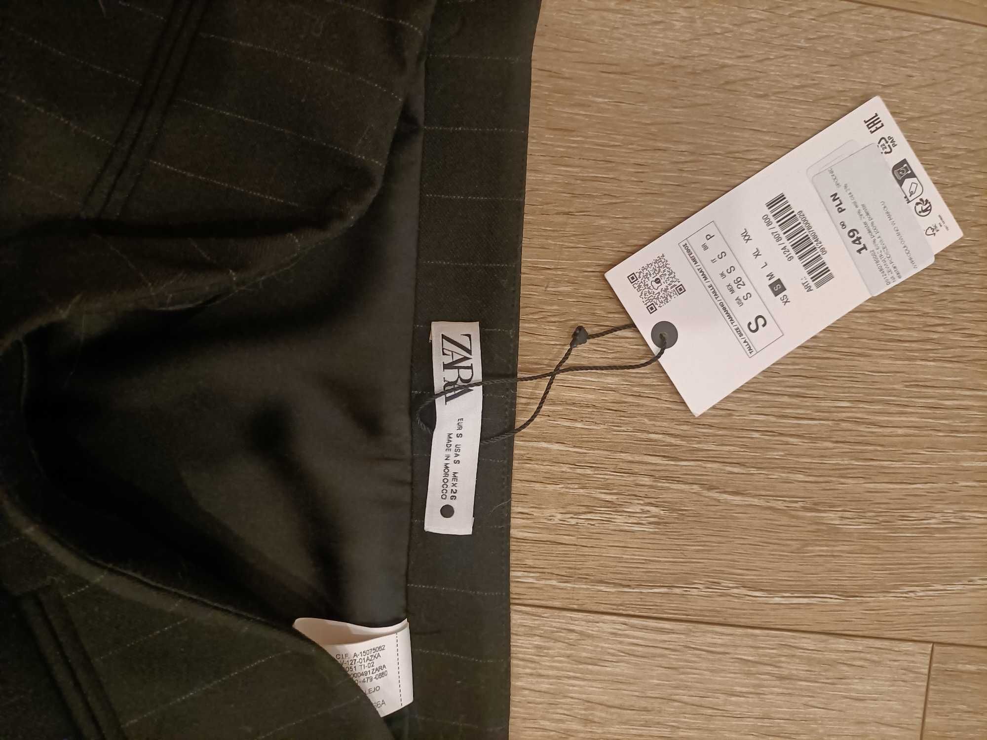 Spódnica Zara szara w paski S nowa