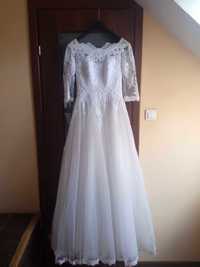 Suknia ślubna długa biała