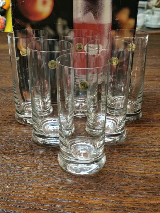 Stare Retro szklanki Krosno OPOLE Poland 523