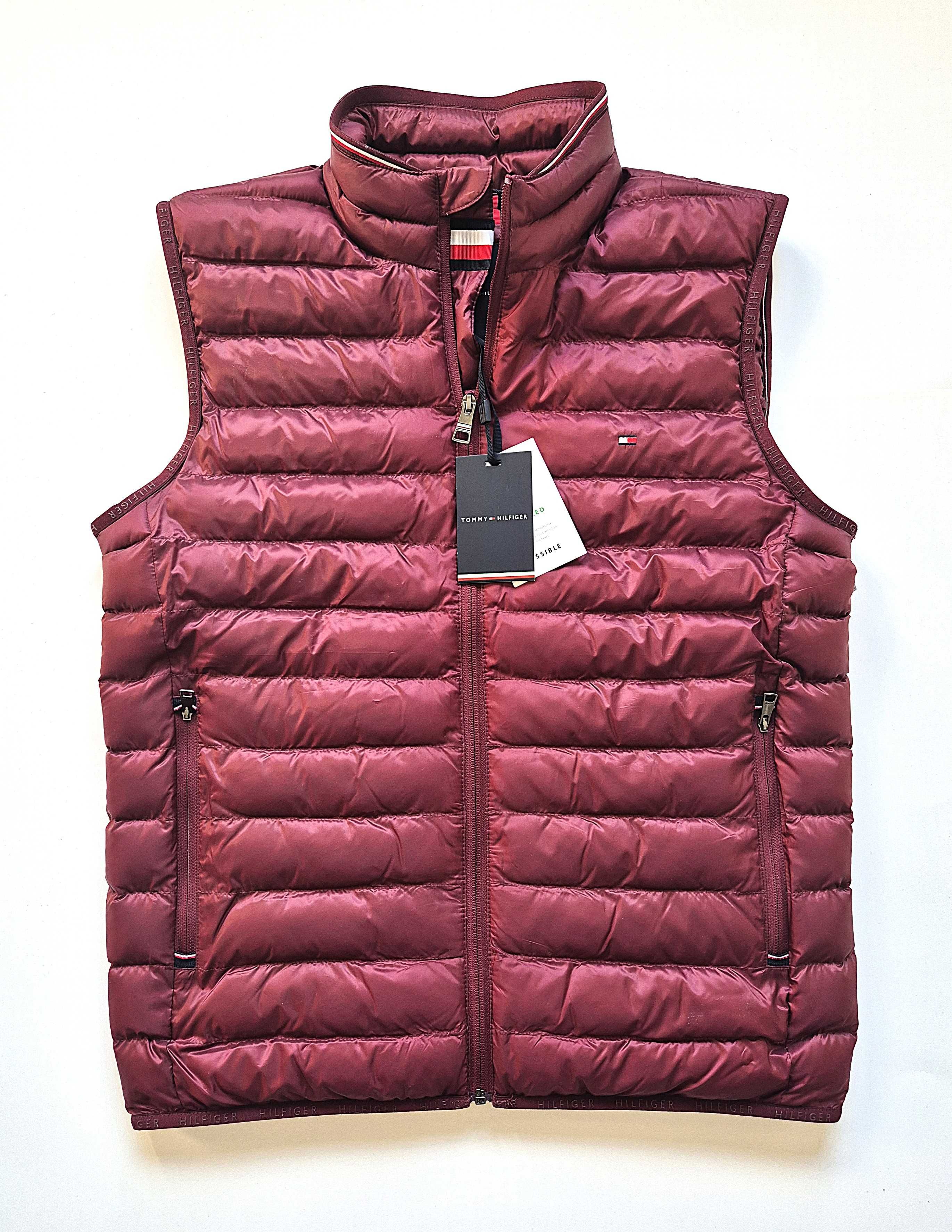 Tommy Hilfiger Regular Fit- kamizelka puchowa rozmiar S - oryginał
