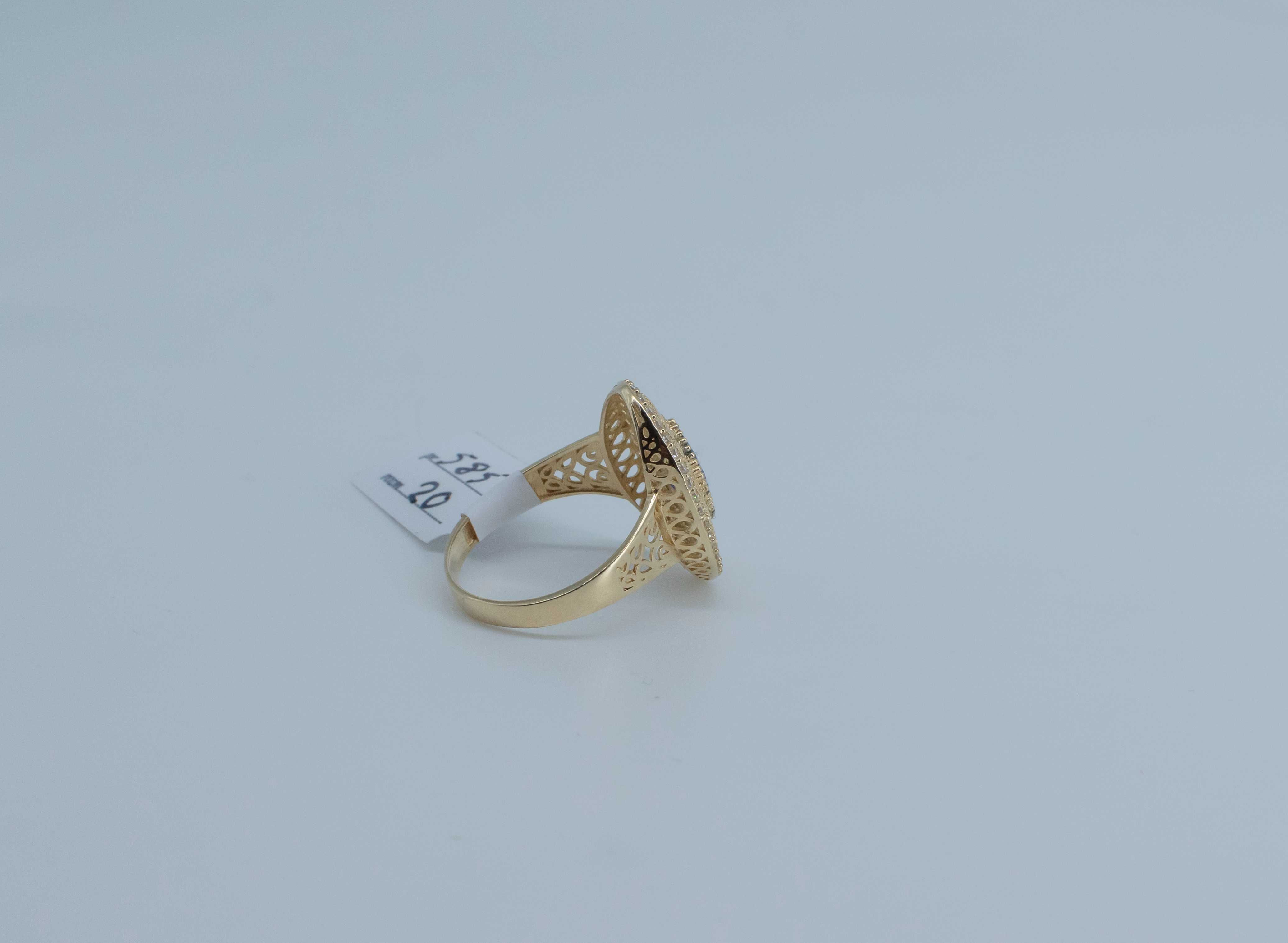Złoty pierścionek 585 3,72 gram rozmiar 20 NOWY Okazja