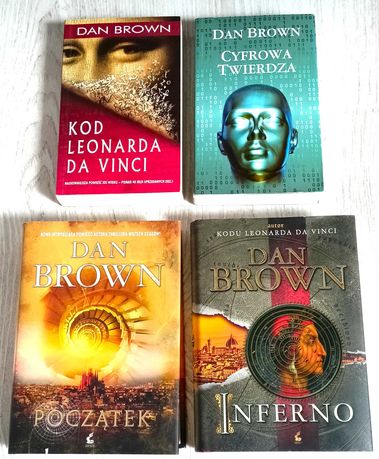 Dan Brown Anioły i demony + Inferno + Początek + Kod Leonarda da Vinci