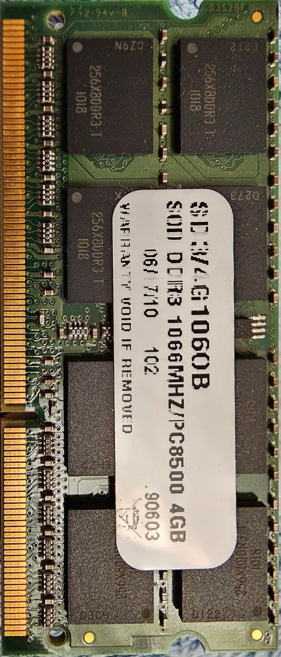 Оперативна пам'ять для ноутбука ,перативка DDR3 4GB 1066Mhz PC3-8500