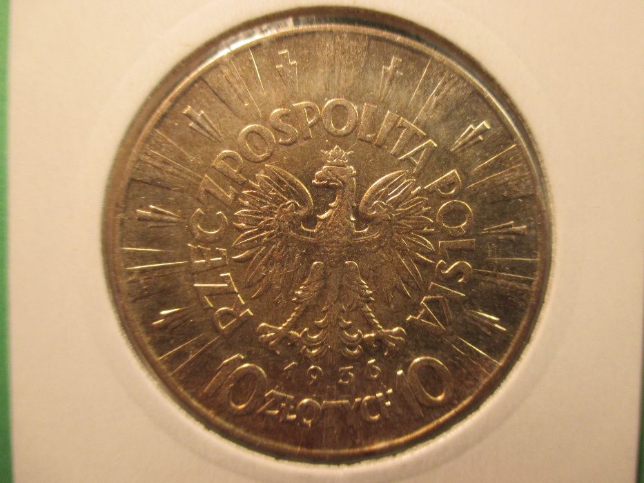 Srebrna moneta 10 zł z 1936 r. Dziadek . Oryginał !!! ,,84,,