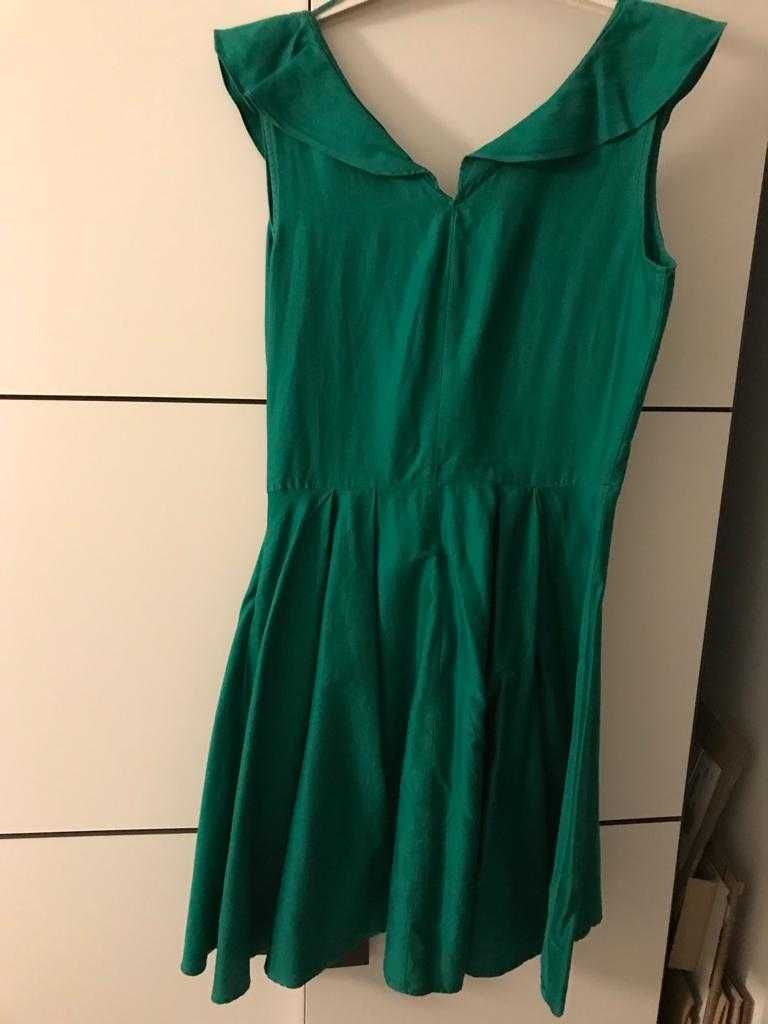 bawełniana  zielona sukienka PROMOD