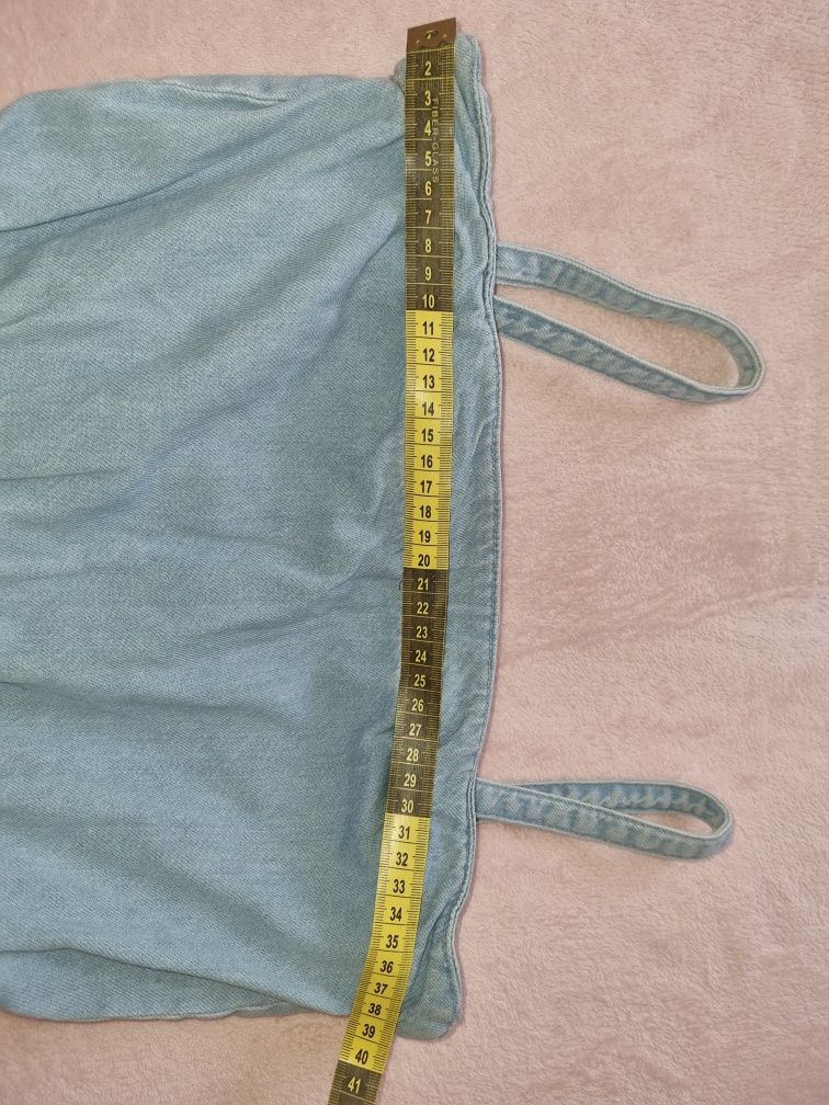 Sukienka jeansowa Pull&Bear S klein guess modna lato