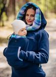 Polarowa Bluza Do Noszenia Dzieci LennyLamb Granatowa sling