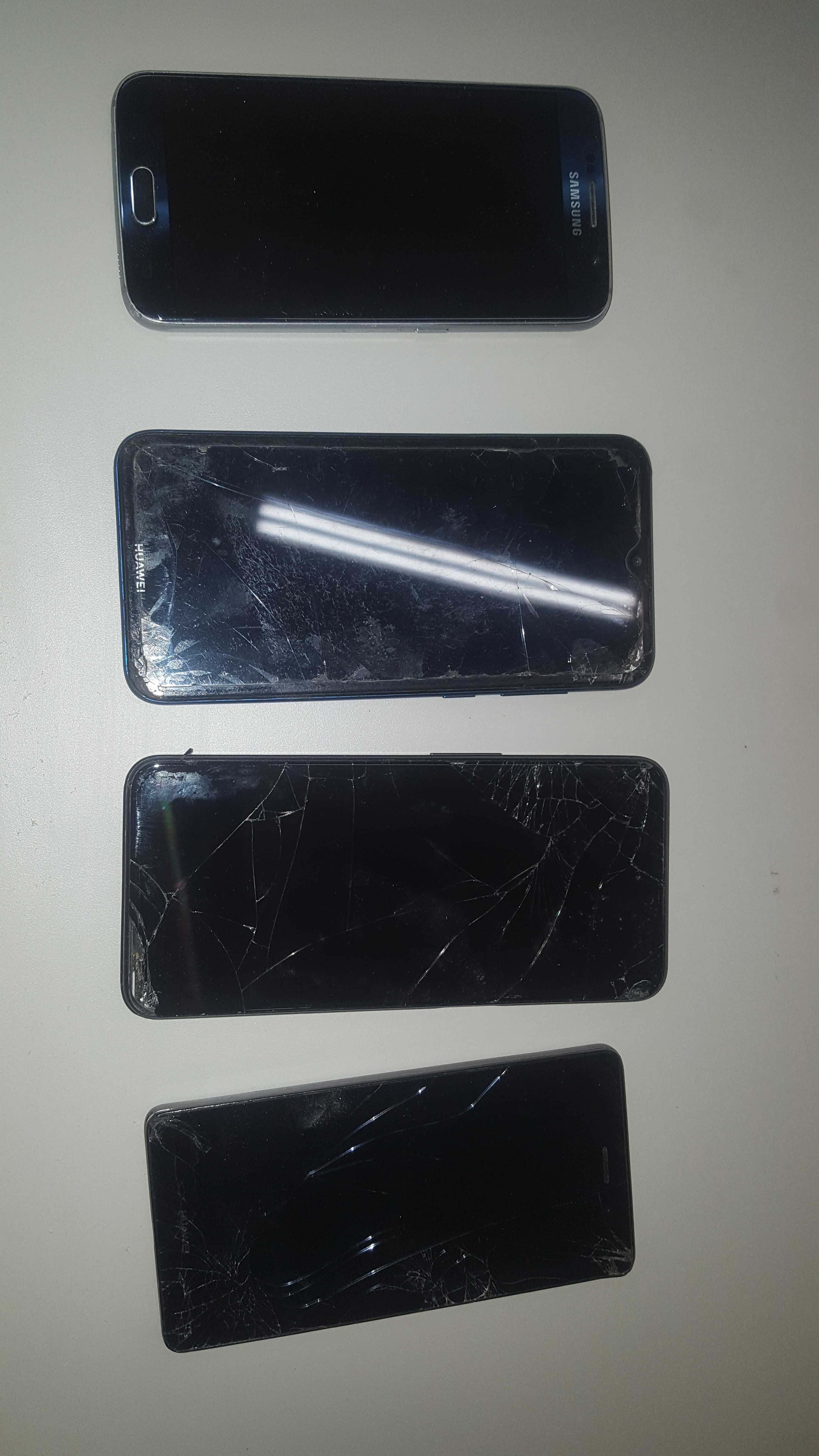 Uszkodzone smartfony Samsung, Huawei, Redmi