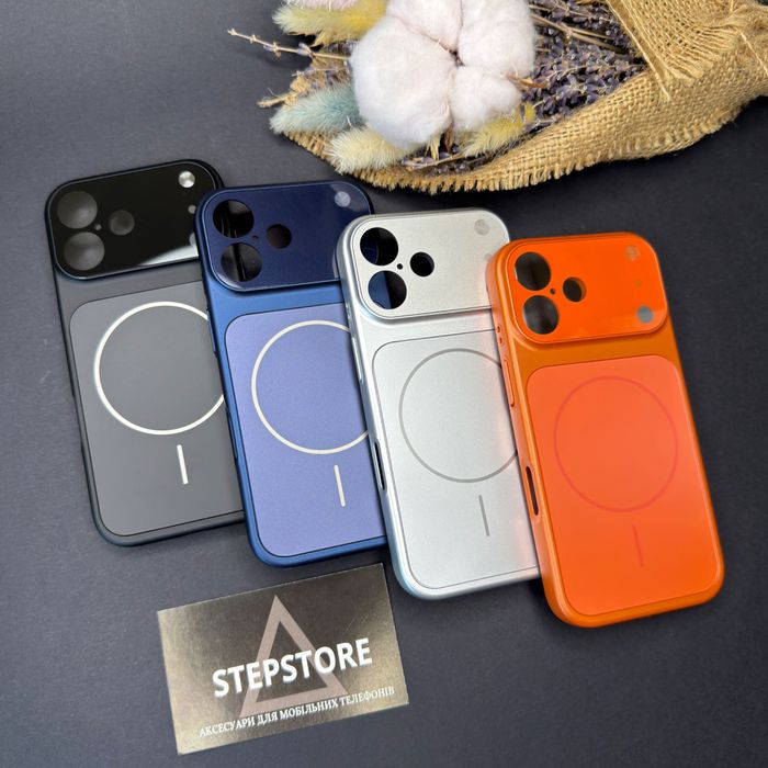 Чехол 15 Glass case для Iphone 16 Pro Max з Magsafe матовый 17 Air