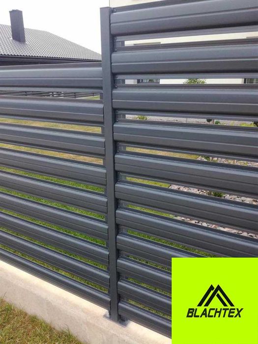 OGRODZENIE Sztachety Metalowe 1m 1,5m 2m 2,5m 3m - Antracyt, Dąb, Brąz