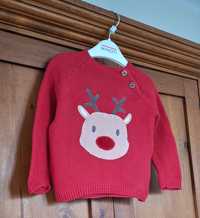Cool Club, sweterek świąteczny, rozmiar 68