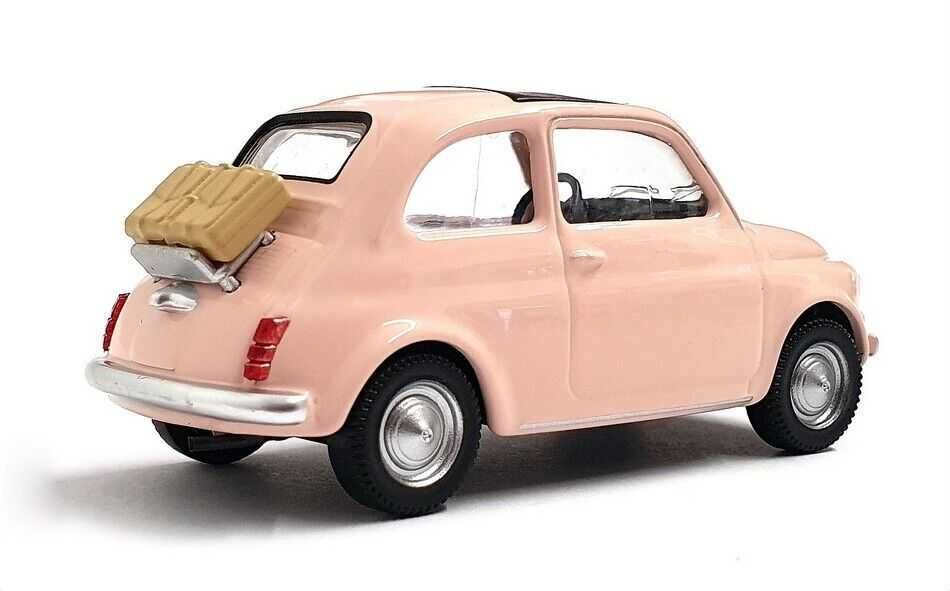 Fiat 500 F (cor de rosa) - Norev - Esc. 1/43 - Novo