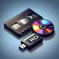 VHS DVD do HD,  Blu-ray do 4K zgrywanie upscaling nagrań