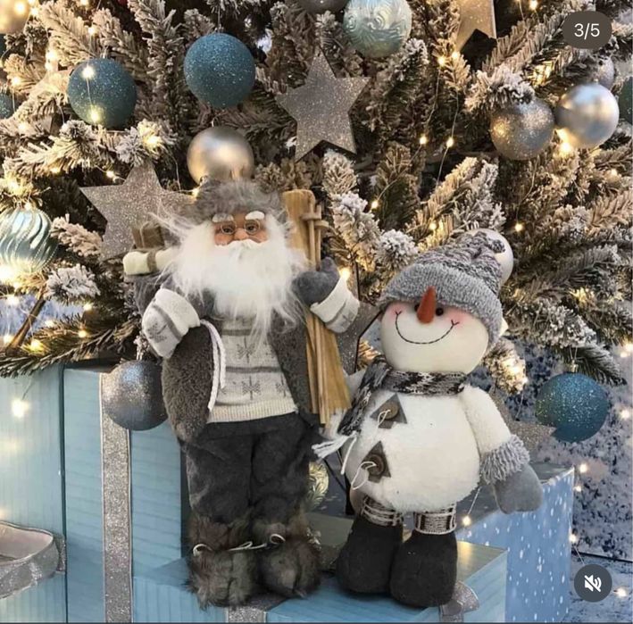 Новорічний декор, іграшки: Миколай, Дід Мороз, сніговик, гноми, ельфи