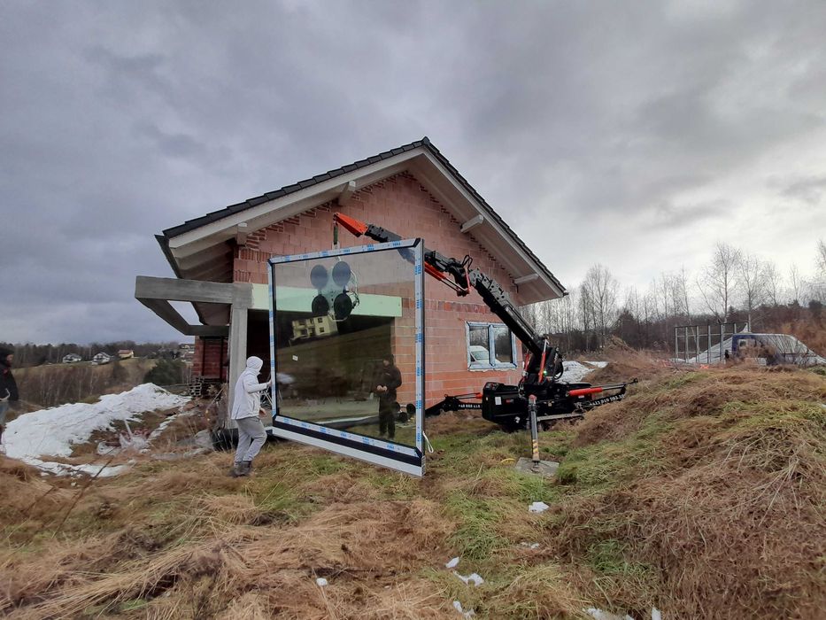 Mini Żuraw, BG LIFT M250, Dźwig, Pająk, Montaż - wynajem z operatorem.