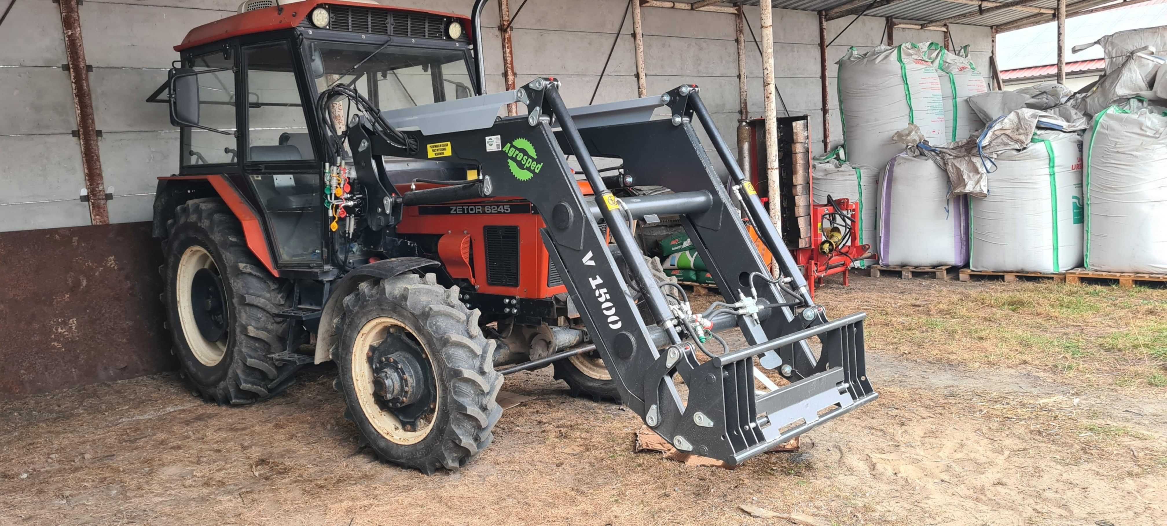Ładowacz czołowy Agrosped model V 1500 Ursus Zetor MTZ montaż dostawa