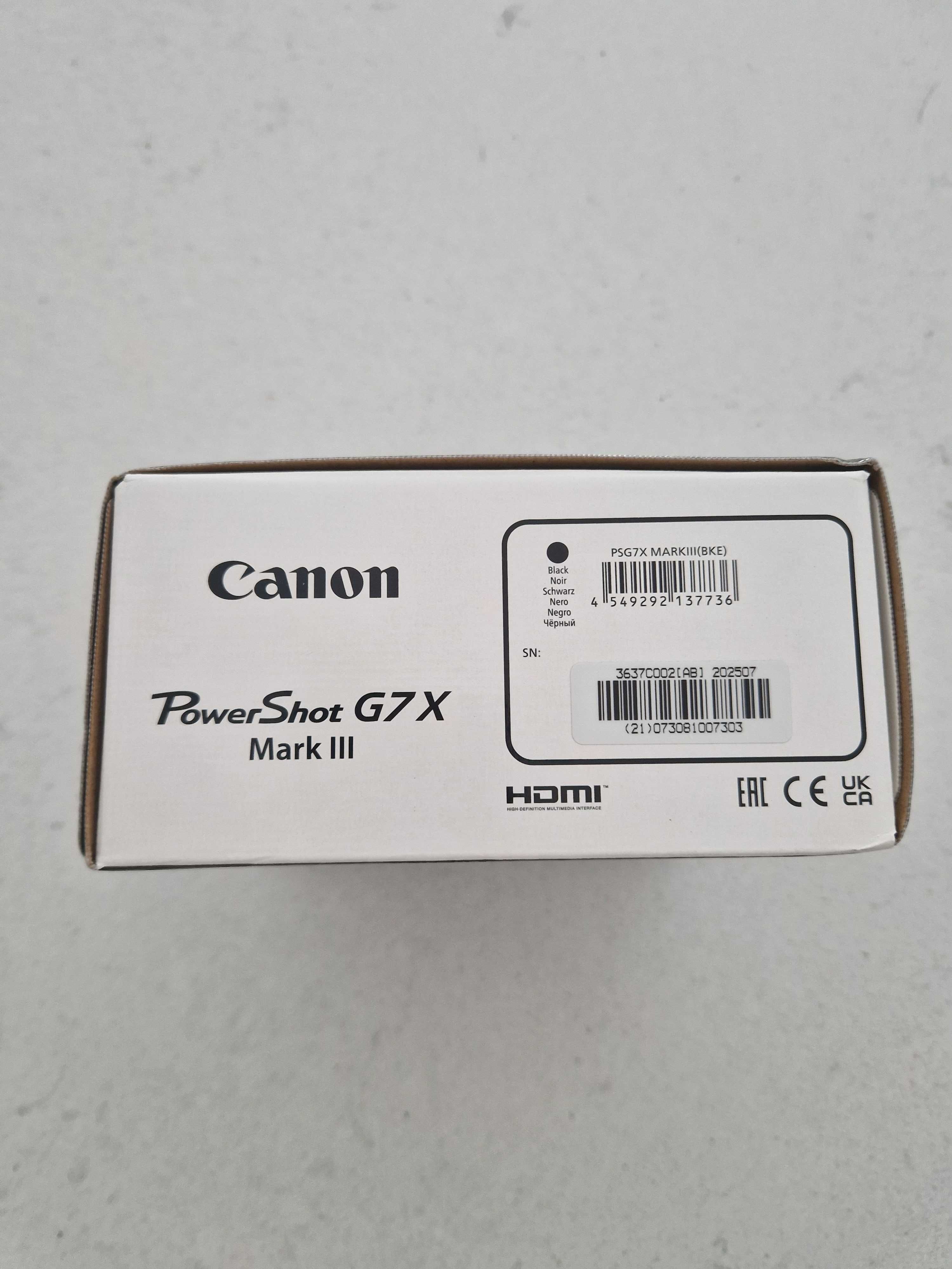 Canon Powershot G7X Mark III - Black