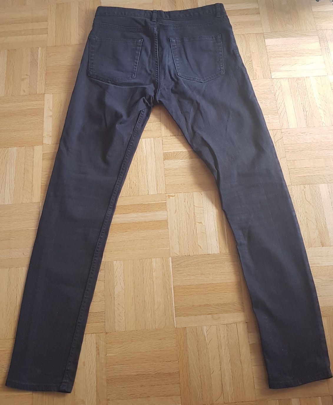 H&M spodnie jeansy r. 29 czarne
