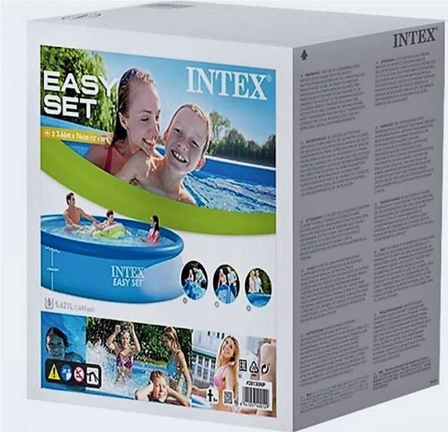 Великий сімейний бассейн для відпочинку Intex на 5621 л, 366 х 76 см.