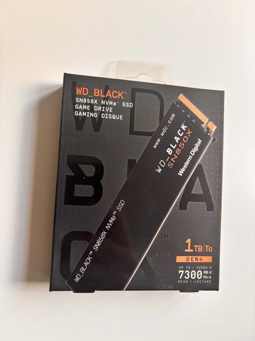 WD_BLACK SN850X NVMe SSD, 1TB M.2 2280, Read Speeds up to 7300MB/s