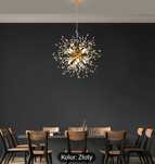Nowa zlota lampa LUXURY - kryształki + złoto- wisząca, sufitowa