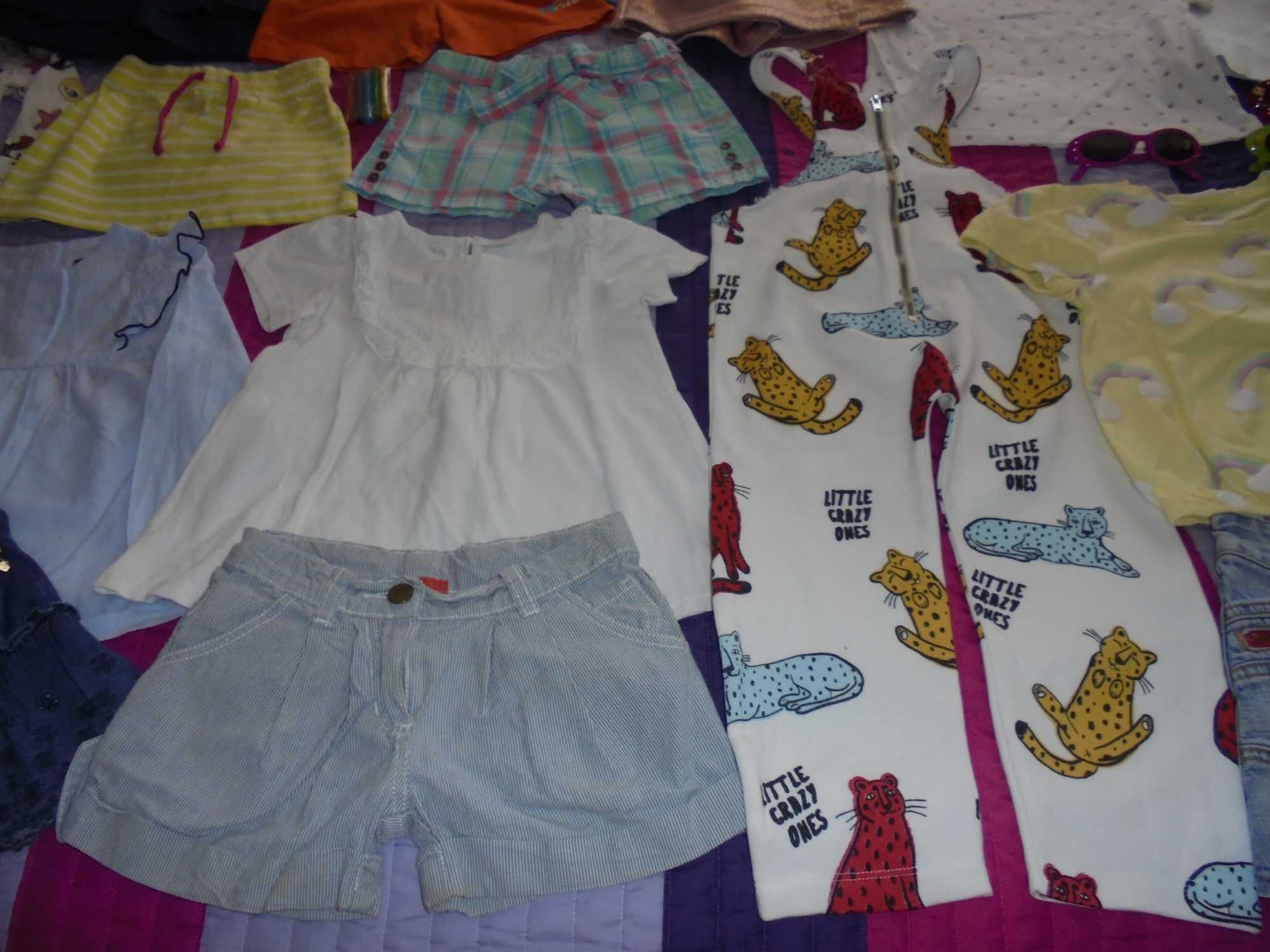 lote de roupa de menina a carteira as flores