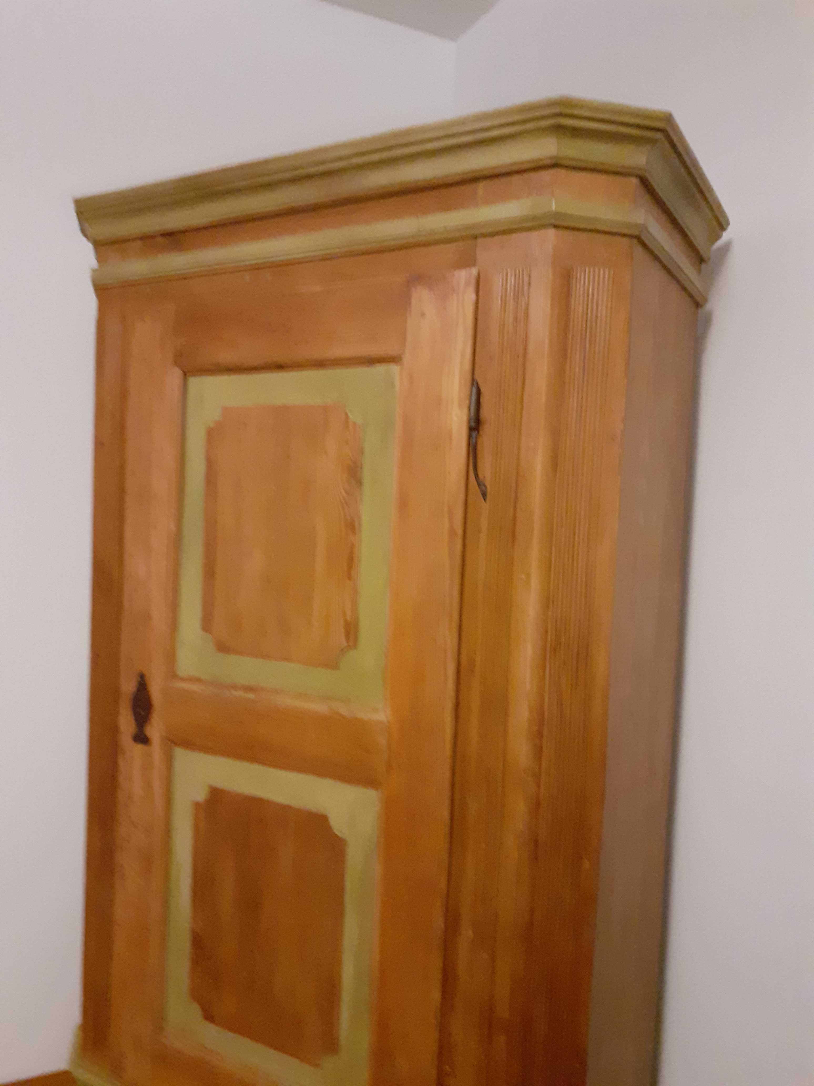 szafa antyk 1880 styl prowansalski lite drewno