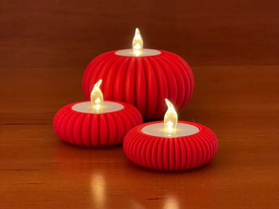 Conjunto 3 Suportes para Velas LED