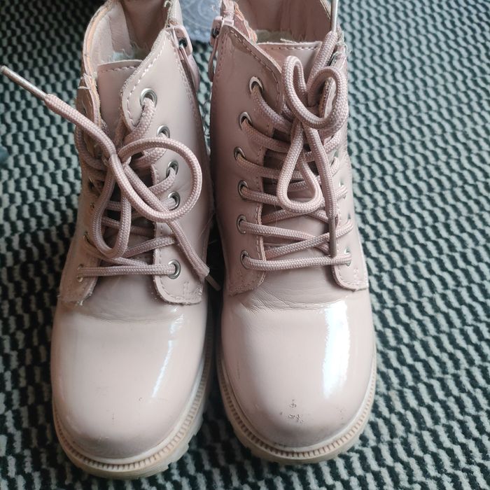 Pudrowy róż buty zimowe dla dziewczynki rozmiar 29